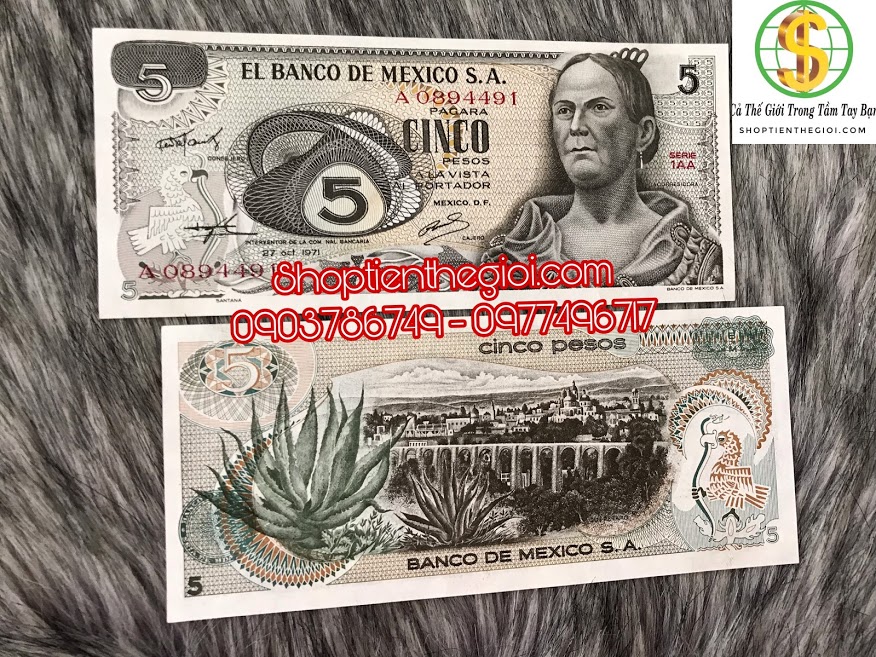 mexico 5 peso 1969